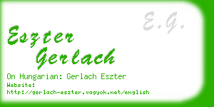 eszter gerlach business card